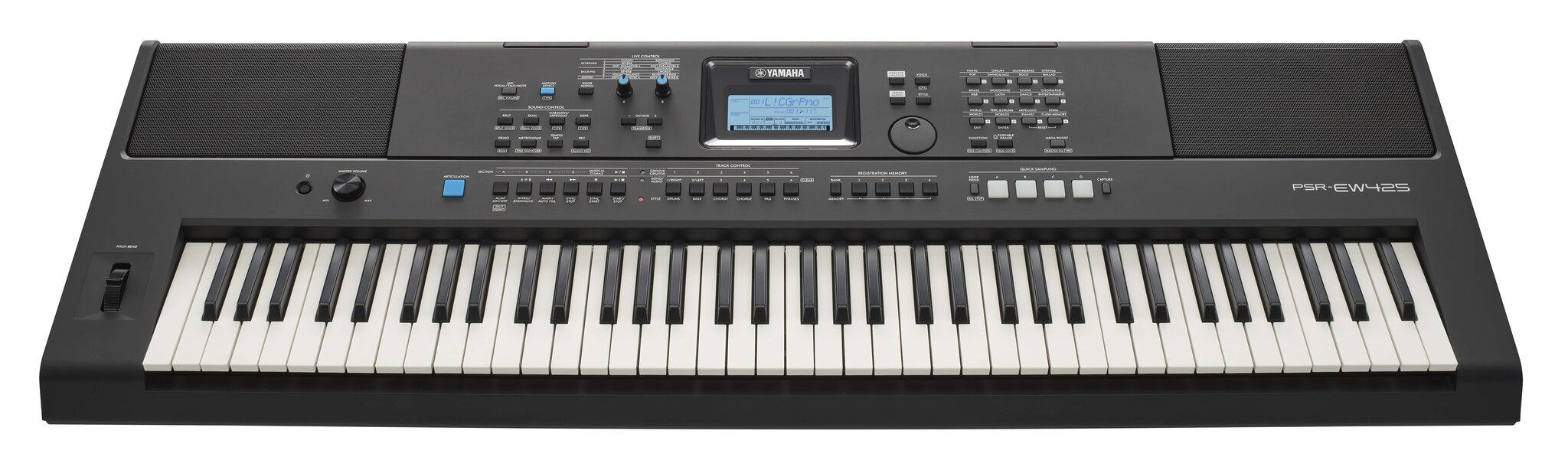 Sintezatorius Yamaha PSR-EW425 kaina ir informacija | Klavišiniai muzikos instrumentai | pigu.lt