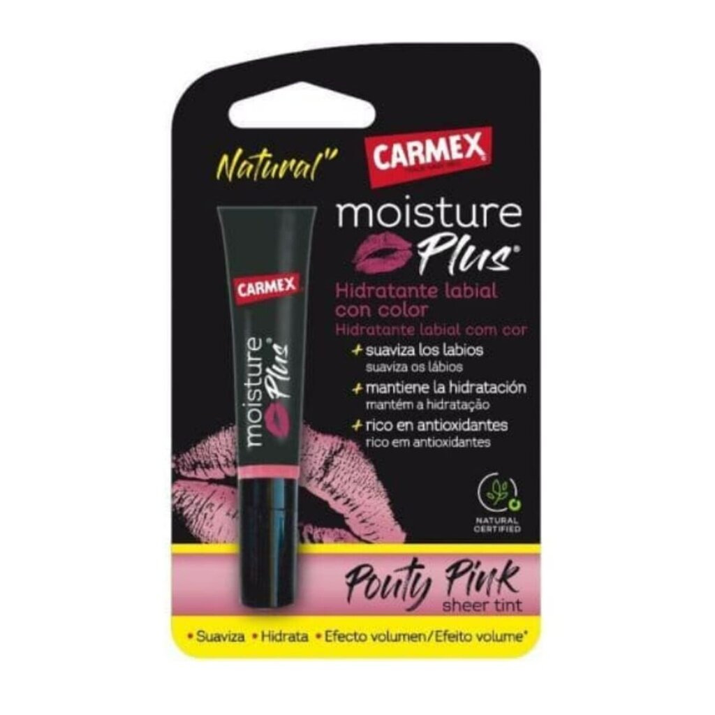 Spalvotas lūpų balzamas Carmex Moisture Plus цена и информация | Lūpų dažai, blizgiai, balzamai, vazelinai | pigu.lt