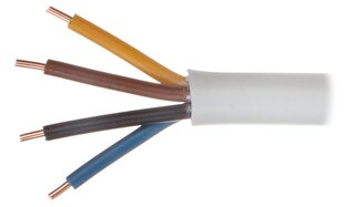 Elektros kabelis YDY-4X1.5 kaina ir informacija | Komponentai saulės jėgainėms | pigu.lt