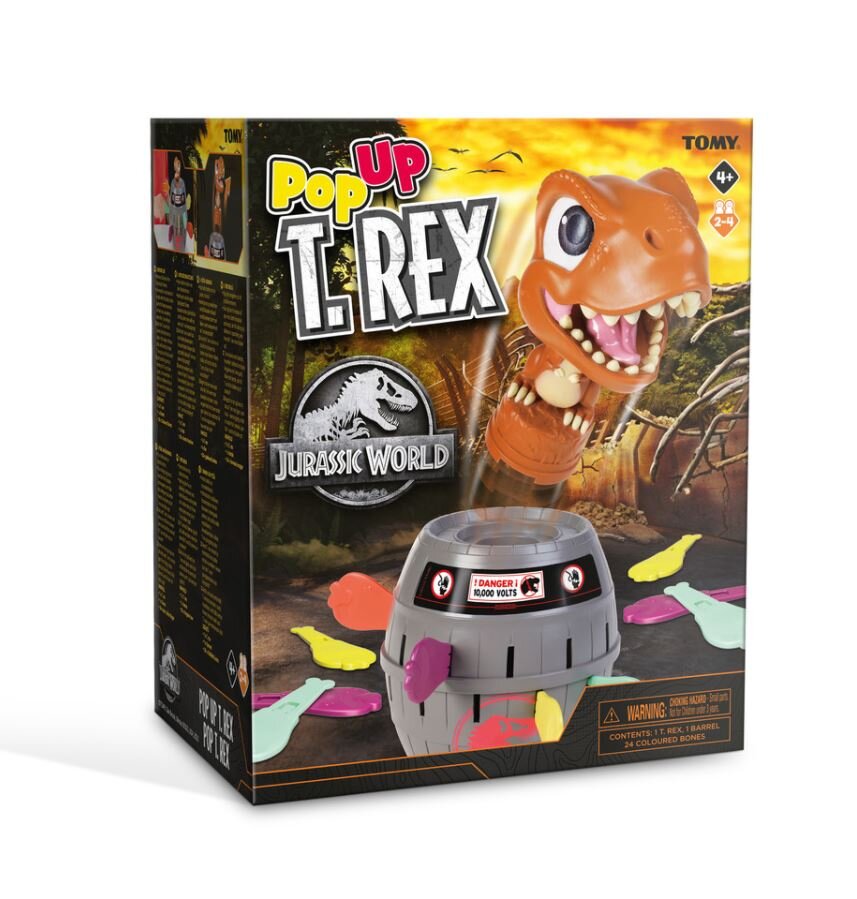 TOMY Žaidimas Pop Up T-Rex T73290 цена и информация | Stalo žaidimai, galvosūkiai | pigu.lt