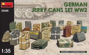 Miniart - German Jerry Cans Set WW2, 1/35, 35588 цена и информация | Склеиваемые модели | pigu.lt