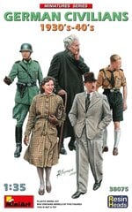 Miniart - German Civilians 1930s-40s Resin Heads, 1/35, 38075 цена и информация | Склеиваемые модели | pigu.lt