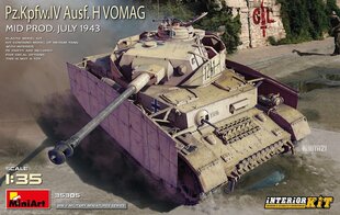 Klijuojamas Modelis MiniArt 35305 Pz.Kpfw.IV Ausf. H Vomag. Mid Prod. (July 1943) Interior Kit 1/35 kaina ir informacija | Klijuojami modeliai | pigu.lt