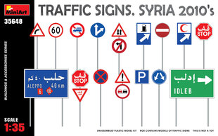 Klijuojamas Modelis MiniArt 35648 Traffic Signs. Syria 2010's 1/35 kaina ir informacija | Klijuojami modeliai | pigu.lt