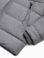Vyriška žieminė izoliuota striukė Ombre C552 pilka melanžinė kaina ir informacija | Vyriškos striukės | pigu.lt