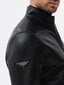 Vyriška eko odos striukė Ombre C604 juoda kaina ir informacija | Vyriškos striukės | pigu.lt