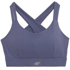 Sportinė liemenėlė moterims 4F W Sports Bra H4Z21 STAD015 32S, mėlyna цена и информация | Бюстгальтеры | pigu.lt