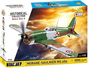 Konstruktorius Cobi Morane-Saulnier MS.406, 317 d. kaina ir informacija | Konstruktoriai ir kaladėlės | pigu.lt