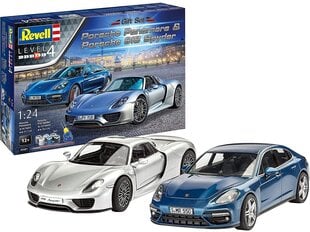 Konstruktorius Revell - Porsche Panamera & Porsche 918 Spyder, 1/24, 05681 kaina ir informacija | Konstruktoriai ir kaladėlės | pigu.lt