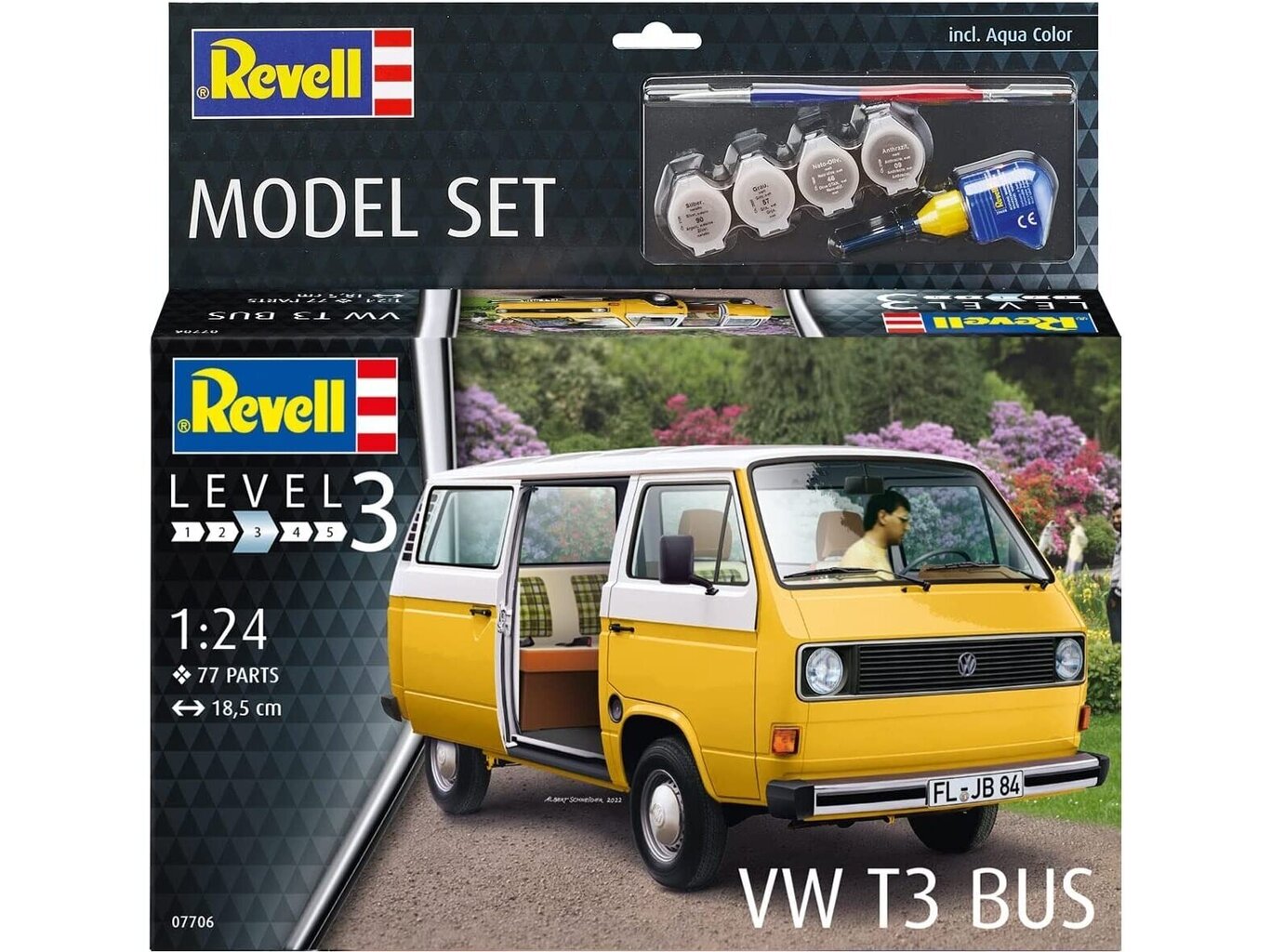 Konstruktorius Revell - VW T3 bus, 1/24, 67706 kaina ir informacija | Konstruktoriai ir kaladėlės | pigu.lt