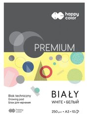 Popierius braižybai Happy Color A3, baltas, 10 lapų kaina ir informacija | Sąsiuviniai ir popieriaus prekės | pigu.lt