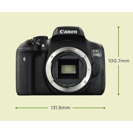 Canon EOS 750D EF-S 18-55mm f/3.5-5.6 IS STM kaina ir informacija | Skaitmeniniai fotoaparatai | pigu.lt