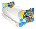 Детская кровать с матрасом и ящиком для постельного белья Ami 61, 140x70 см