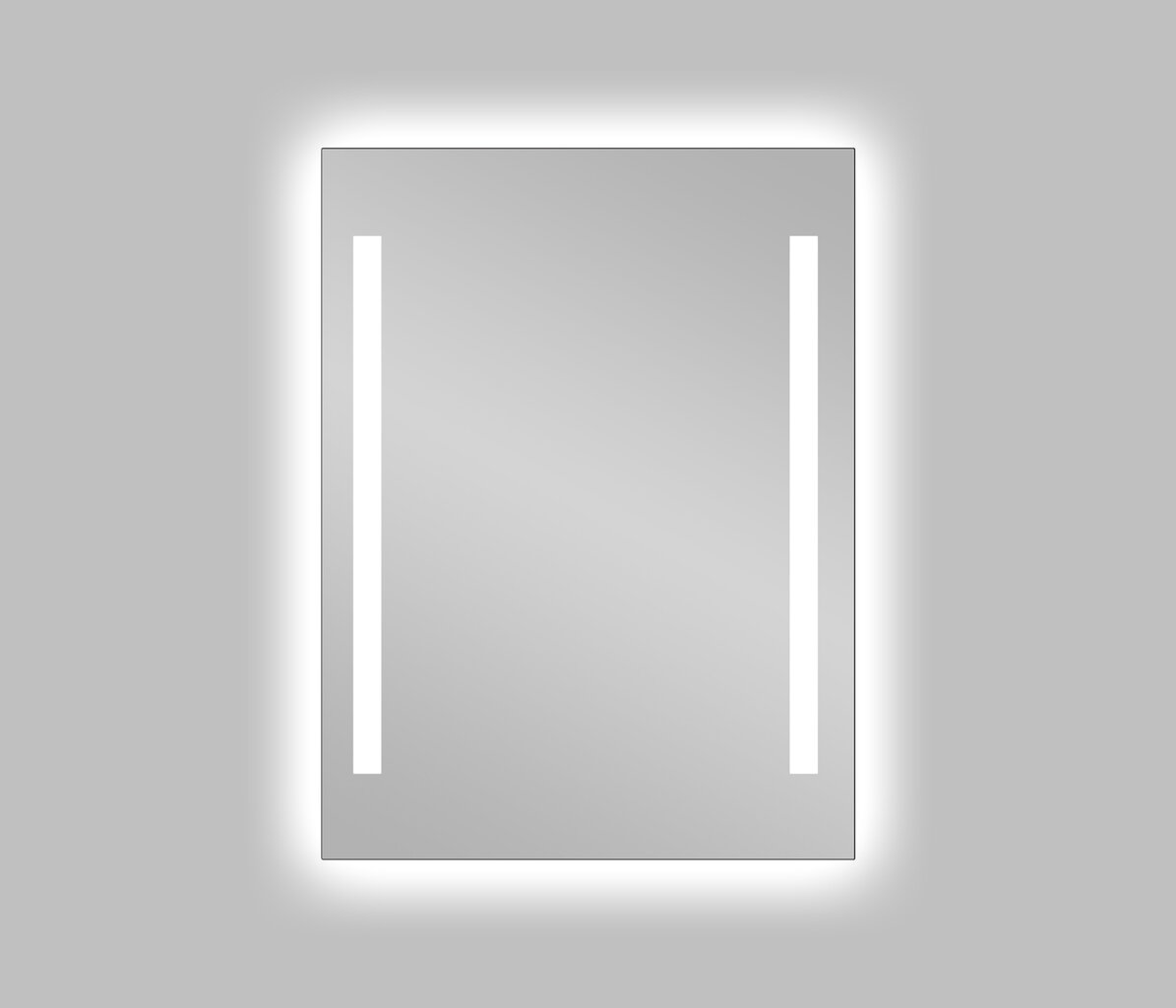 Veidrodis LED Vento Torino 50X70 цена и информация | Vonios veidrodžiai | pigu.lt
