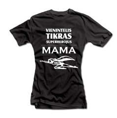 Moteriški marškinėliai "Superherojus-Mama" kaina ir informacija | Originalūs marškinėliai | pigu.lt