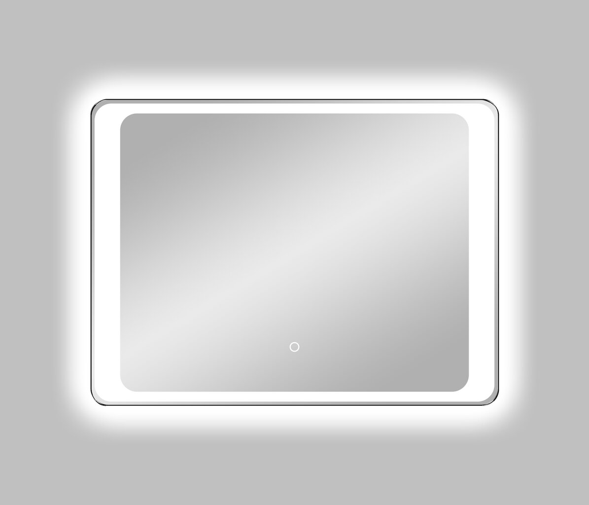 Veidrodis LED Vento Bari 60X80 kaina ir informacija | Vonios veidrodžiai | pigu.lt