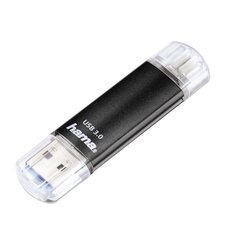 USB laikmena Hama Laeta Twin, USB 2.0 Micro-B plug OTG / USB 3.0 A-Male​​​​​​​, 32 GB, 40 MB / s, juoda kaina ir informacija | Hama Duomenų laikmenos | pigu.lt