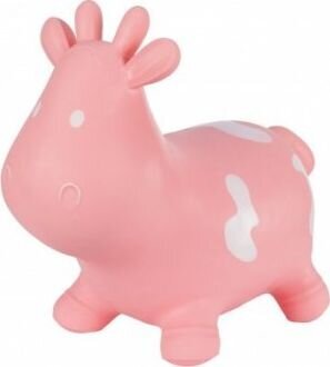 Pripučiamas šokinėjimo žaislas vaikams Hoppimals Tootiny karvė, rožinis kaina ir informacija | Pripučiamos ir paplūdimio prekės | pigu.lt