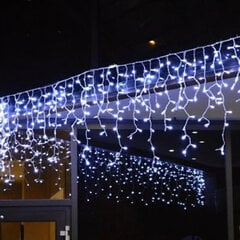 LED kalėdinis ledas, mėlynas, 300 LED, ilgis - 9 m, E 19-452 kaina ir informacija | Girliandos | pigu.lt