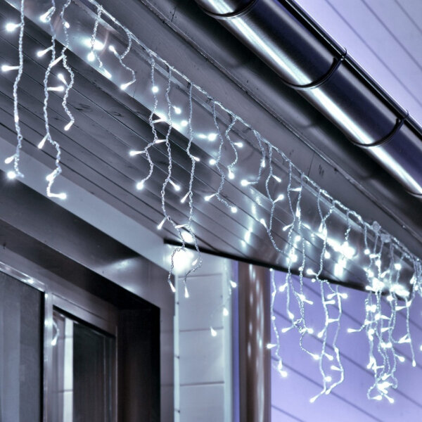LED kalėdinis lauko ir vidaus ledas, 300LED, ilgis - 14,5 m, jungiamas, E ART 363 цена и информация | Girliandos | pigu.lt
