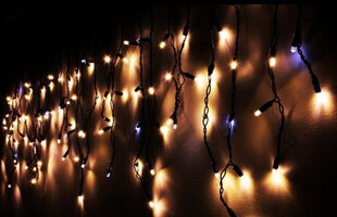 LED kalėdinis lauko ir vidaus ledas su kristalais, 300 šviesos diodų, ilgis - 15,2 m, kištukinis, E 318 kaina ir informacija | Girliandos | pigu.lt