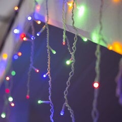 LED kalėdinis lauko ir vidaus ledas, 100LED, ilgis - 5,5 m, jungiamas, E 161 kaina ir informacija | Girliandos | pigu.lt