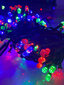 LED kalėdinis vidaus apšvietimas su kristalais, įvairiaspalvis, 200 šviesos diodų, kištukinis, E ART 112 kaina ir informacija | Girliandos | pigu.lt