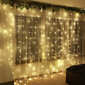 LED kalėdinė vidaus užuolaida, 3x2 m ilgio, 240 šviesos diodų, 8 režimai, E ML41C цена и информация | Girliandos | pigu.lt