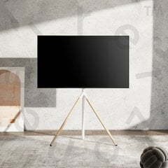 Напольная подставка для телевизора Alterzone Trio Lite Easel, черный и ореховый цена и информация | Кронштейны и крепления для телевизоров | pigu.lt