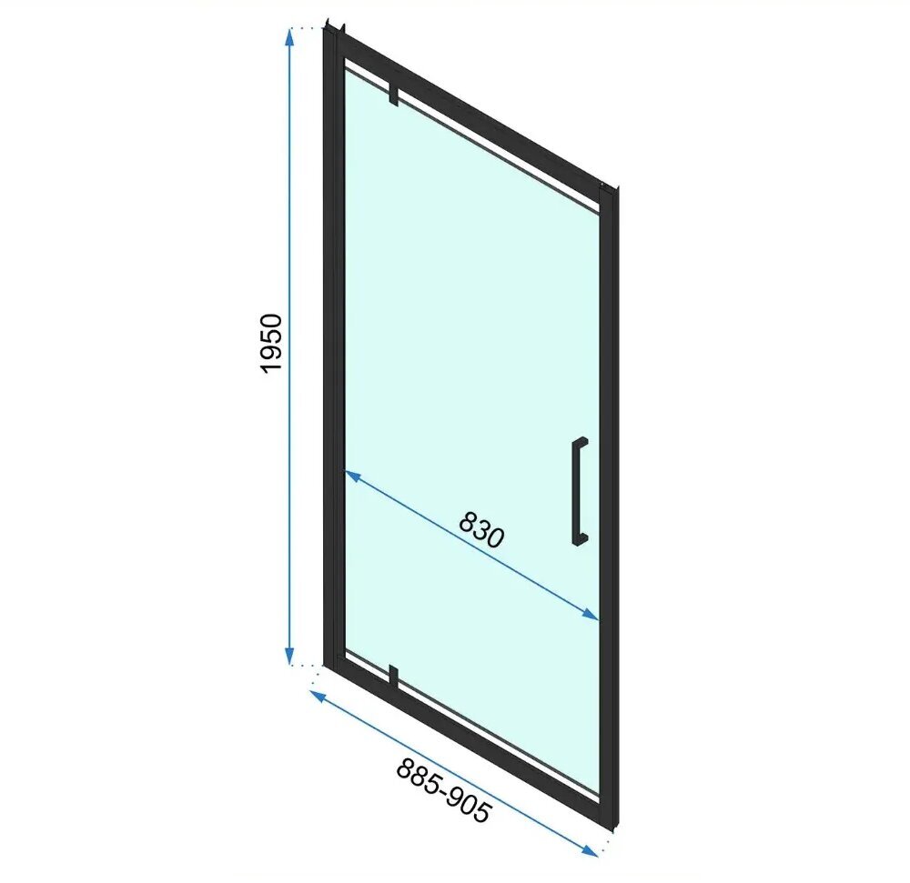 Dušo kabina REA Rapid Swing Gold, 90x80,90,100 cm kaina ir informacija | Dušo kabinos | pigu.lt