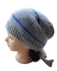 Теплый шарф-косынка-бандана, серый, синий, зелёный цена и информация | Женские шапки | pigu.lt