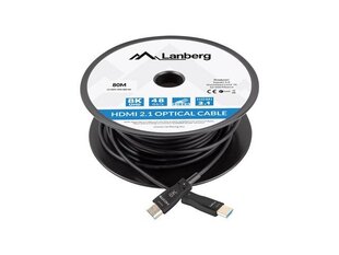 Lanberg, HDMI, 80 m kaina ir informacija | Kabeliai ir laidai | pigu.lt