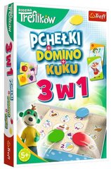 Stalo žaidimas Trefl Gra Trefliki Domino Pchełki Kuku 3w1, PL цена и информация | Настольные игры, головоломки | pigu.lt