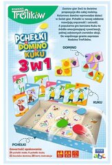 Stalo žaidimas Trefl Gra Trefliki Domino Pchełki Kuku 3w1, PL цена и информация | Настольные игры, головоломки | pigu.lt