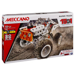 Металлический конструктор 15в1 Meccano Super Truck, 6052632 цена и информация | Конструкторы и кубики | pigu.lt