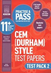 Practise and Pass 11plus CEM Test Papers - Test Pack 2, Test pack 2, Practise and Pass 11plus CEM Test Papers - Test Pack 2 цена и информация | Книги для подростков  | pigu.lt
