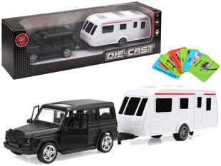 Automobilis su kempingu Black Jeep kaina ir informacija | Žaislai berniukams | pigu.lt
