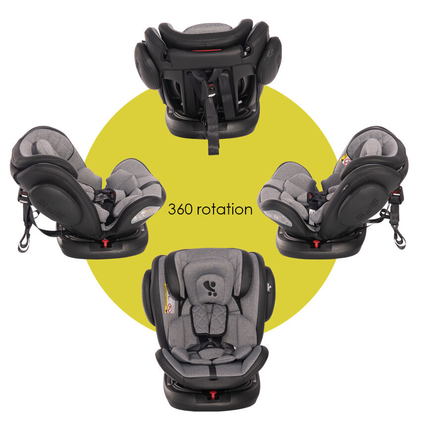 Automobilinė kedutė Lorelli Aviator 0-36kg, black+light grey kaina ir informacija | Autokėdutės | pigu.lt