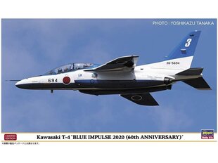 Konstruktorius Hasegawa, Kawasaki T-4 Blue Impulse 2020 02356, 1/72 kaina ir informacija | Konstruktoriai ir kaladėlės | pigu.lt