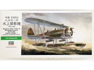 Hasegawa - Nakajima E8N1 Type 95 Reconnaissance Seaplane (Dave) Model 1, 1/48, 19197 цена и информация | Конструкторы и кубики | pigu.lt