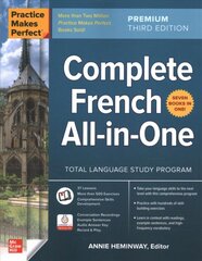 Practice Makes Perfect: Complete French All-in-One, Premium Third Edition 3rd edition цена и информация | Пособия по изучению иностранных языков | pigu.lt