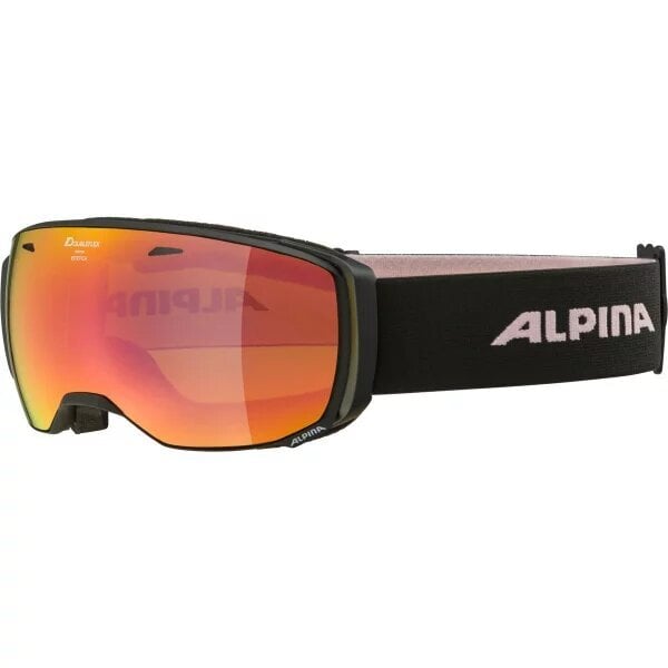 Slidinėjimo akiniai Alpina Estetica, juodi цена и информация | Slidinėjimo akiniai | pigu.lt