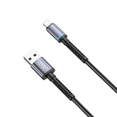 XO cable NB215 USB - Lightning 1,0 м 2,4A black цена и информация | Кабели для телефонов | pigu.lt