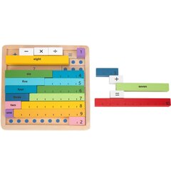Žaislinė medinė matematikos lenta Tooky Toy kaina ir informacija | Lavinamieji žaislai | pigu.lt