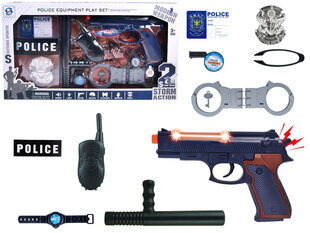 Policijos rinkinys su garso ir šviesos efektais, 10 vnt Storm Action . kaina ir informacija | Žaislai berniukams | pigu.lt