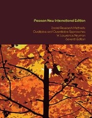 Social Research Methods: Qualitative and Quantitative Approaches: Pearson New International Edition 7th edition kaina ir informacija | Socialinių mokslų knygos | pigu.lt