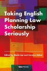 Taking English Planning Law Scholarship Seriously цена и информация | Книги по экономике | pigu.lt