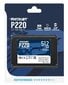 Patriot P220, 512GB (P220S512G25) kaina ir informacija | Vidiniai kietieji diskai (HDD, SSD, Hybrid) | pigu.lt