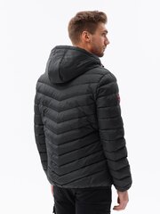 Мужская куртка-парка с карманами - черная V4 OM-JANP-22FW-004 123261-7 цена и информация | Мужские куртки | pigu.lt