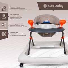 Детские ходунки интерактивный серый Sun Baby цена и информация | Ходунки | pigu.lt